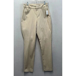 Old Navy Women's 10 Tall Curvy Pixie Secret Smooth Pocket High Rise Khaki‎ Pants